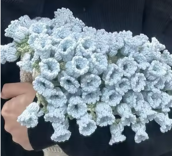 Manta floral eterna tejida a mano
